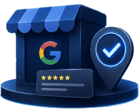 Verified Google Business listing with reviews